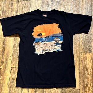 Vintage 2003 Harley Davidson Nassau Bahamas Biker Beach T-Shirt‎ Large